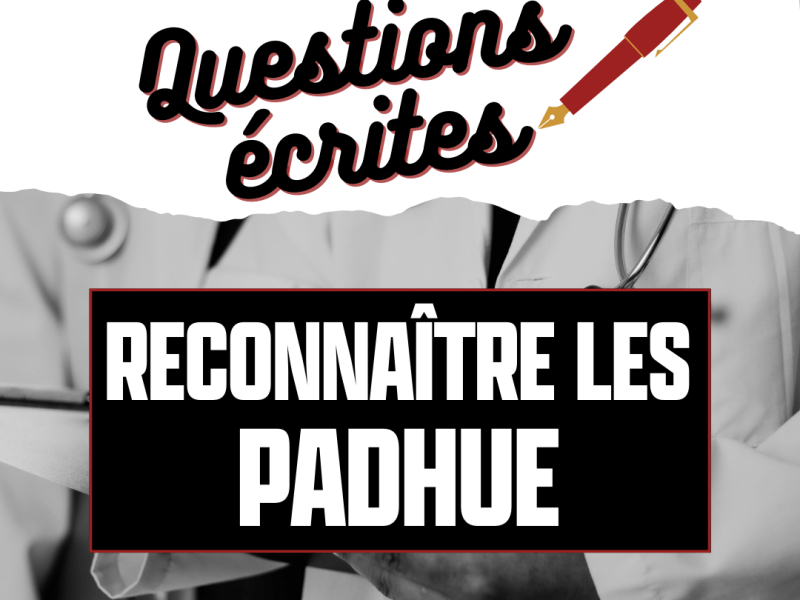 #QE : Reconnaître les&nbsp;PAdHUE