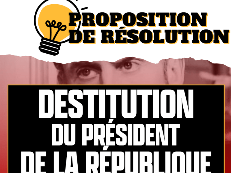 #PPR : destitution du PrésidEnt de la&nbsp;République