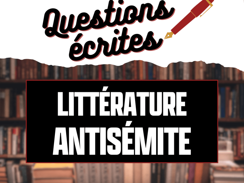 #QE : littérature antisémite en&nbsp;france