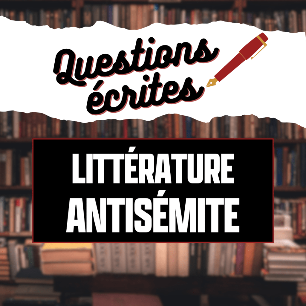 #QE : littérature antisémite en&nbsp;france